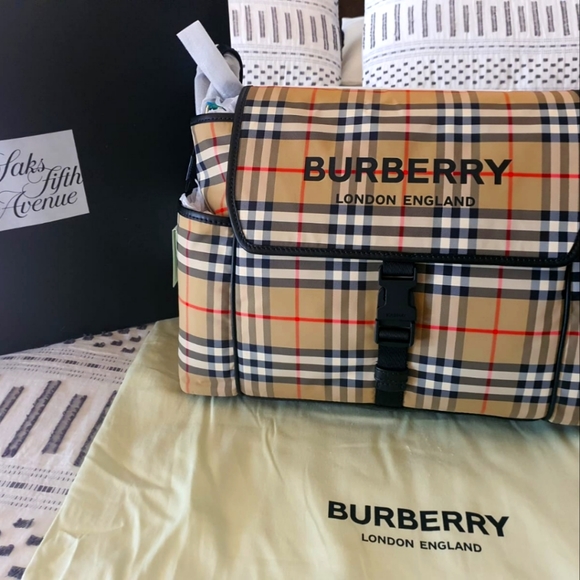 Burberry diaper bag